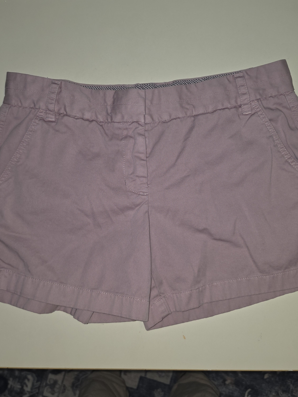 J. Crew Lavender Cotton Chino Shorts Size 8
